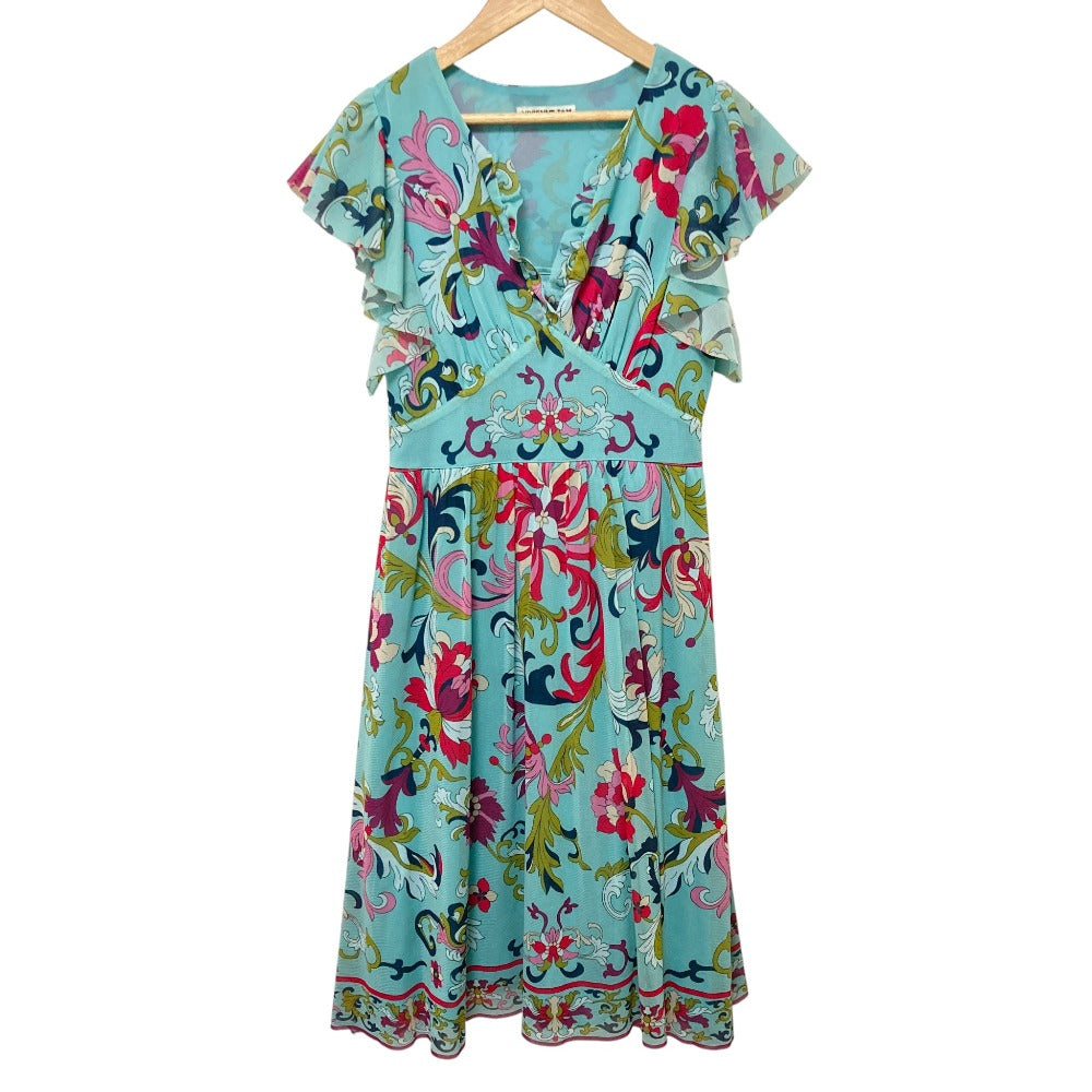 ヴィヴィアンタム フラワープリント パワーネット ワンピース