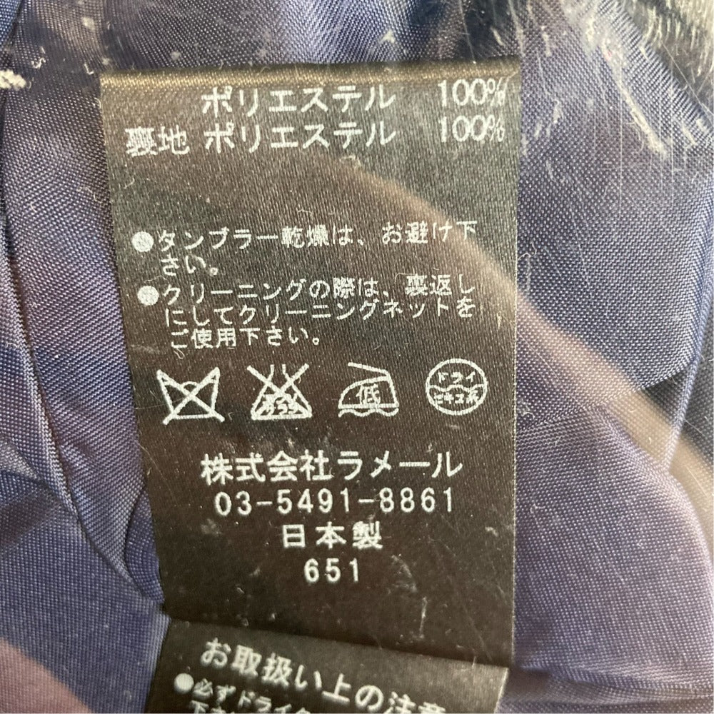 ランバンオンブルーバイカラーワンピース