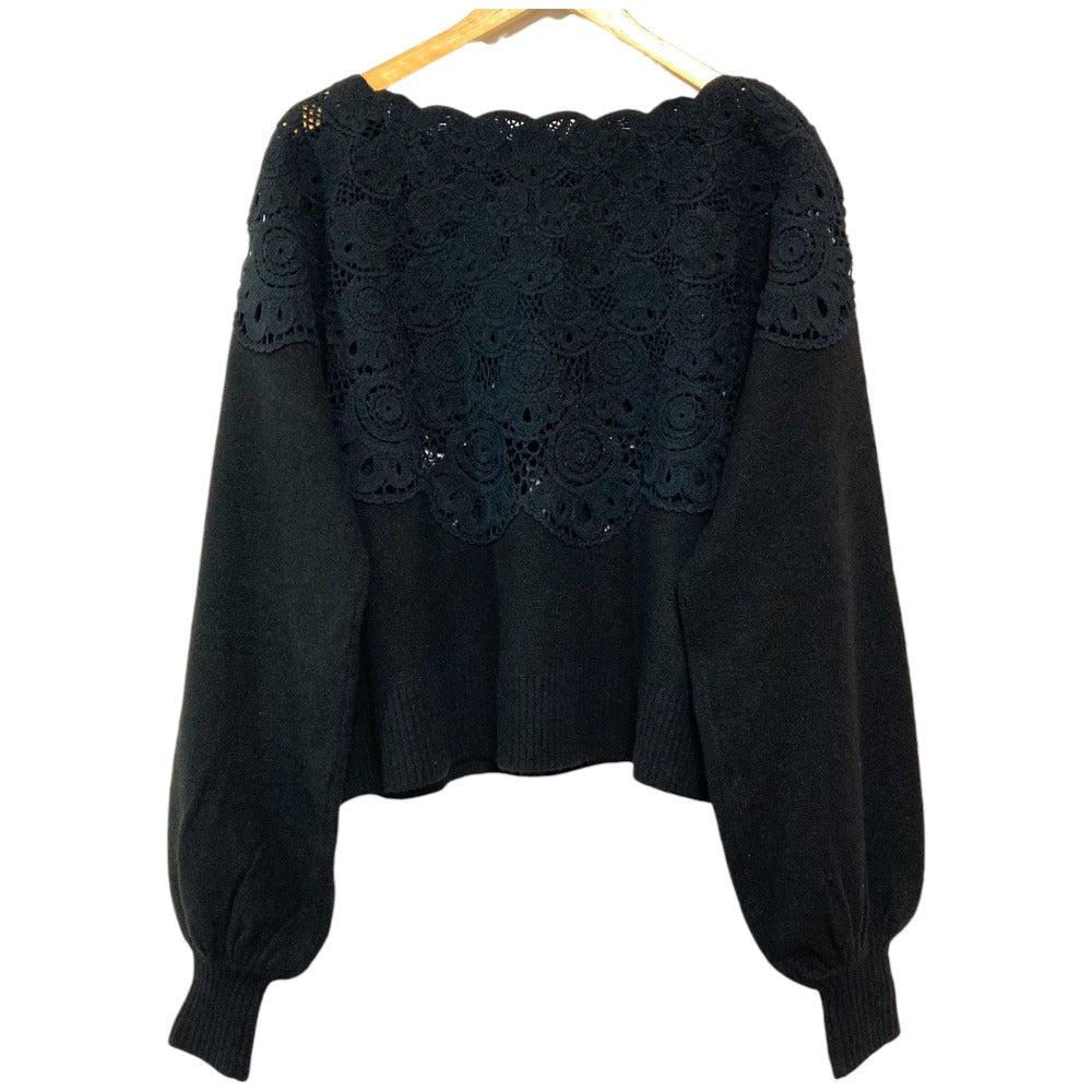 ラベルエチュード Centripetal crochet ニット