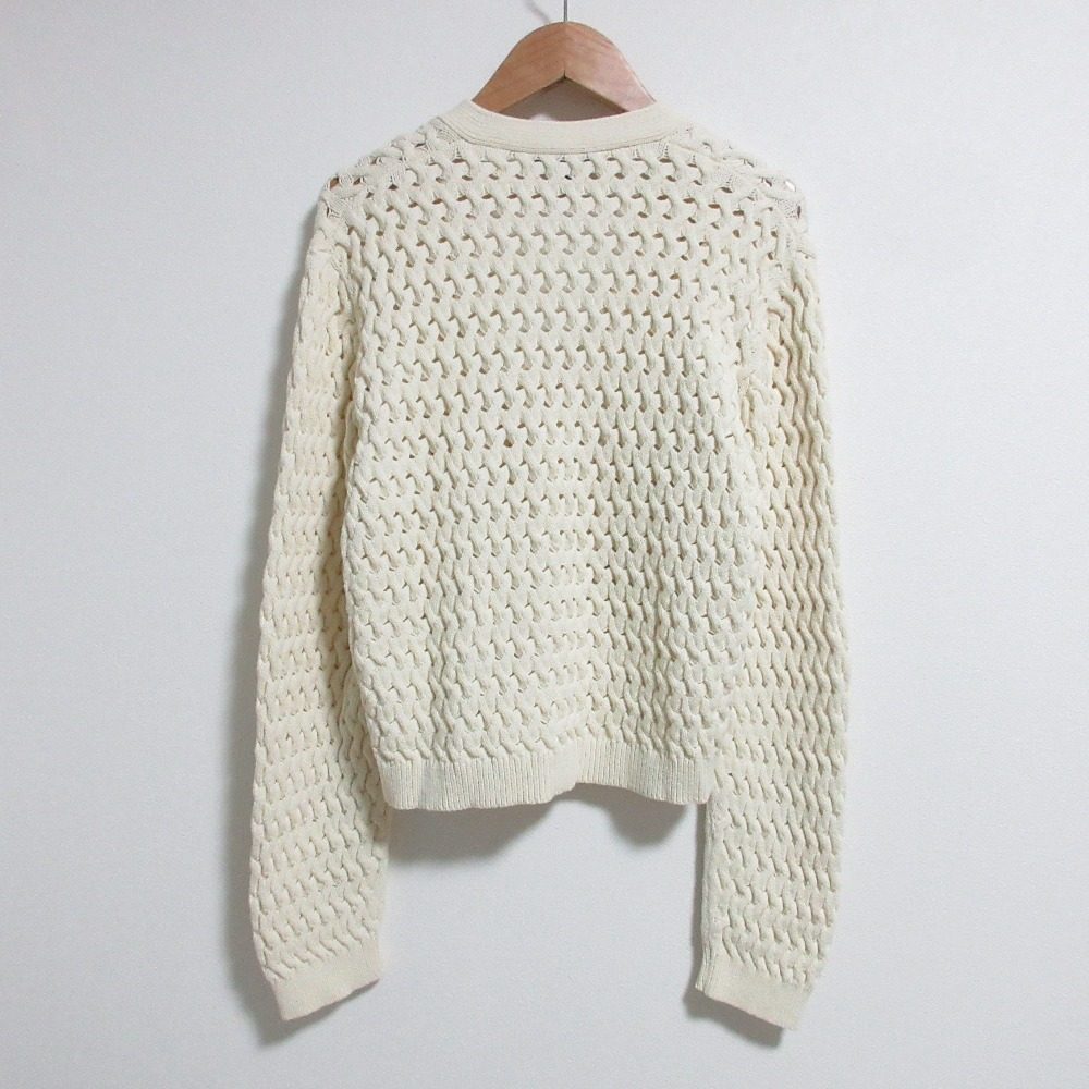 セオリー VNK CABLE CARDI ROUNDED COTTON ニットカーディガン コットン