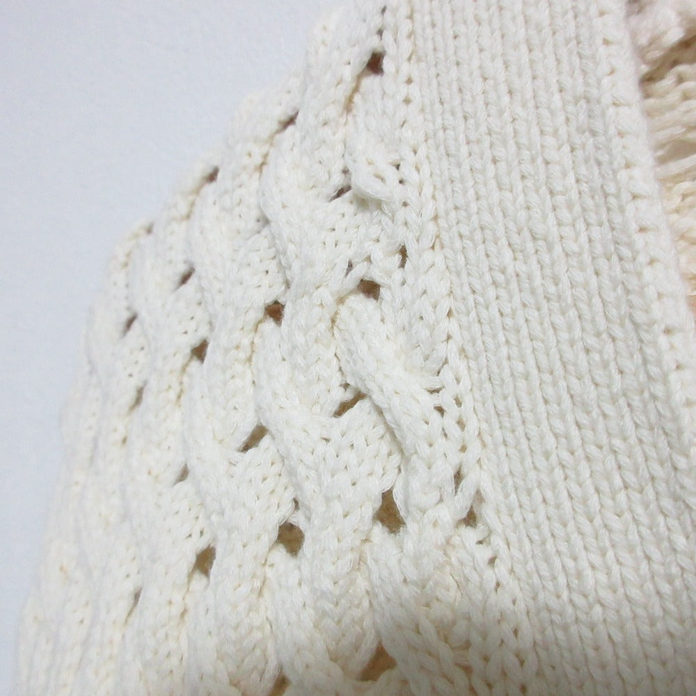 セオリー VNK CABLE CARDI ROUNDED COTTON ニットカーディガン コットン
