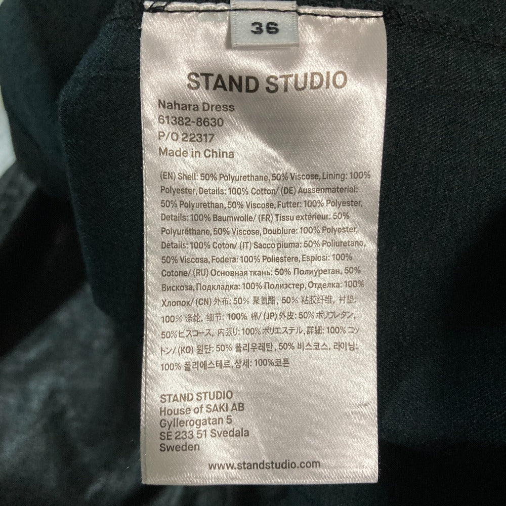 STAND STUDIO エコレザーシャツワンピース