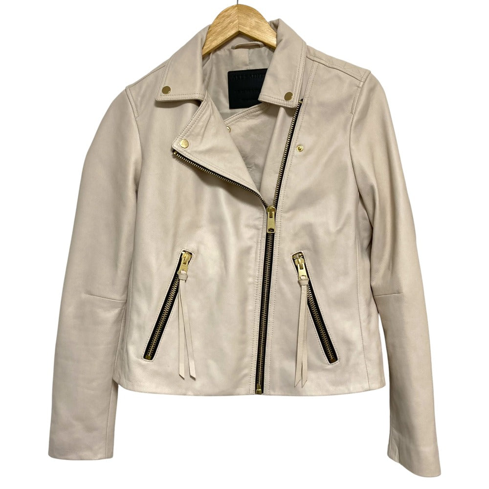 オールセインツ DALBY BIKER ラムレザー ジャケット