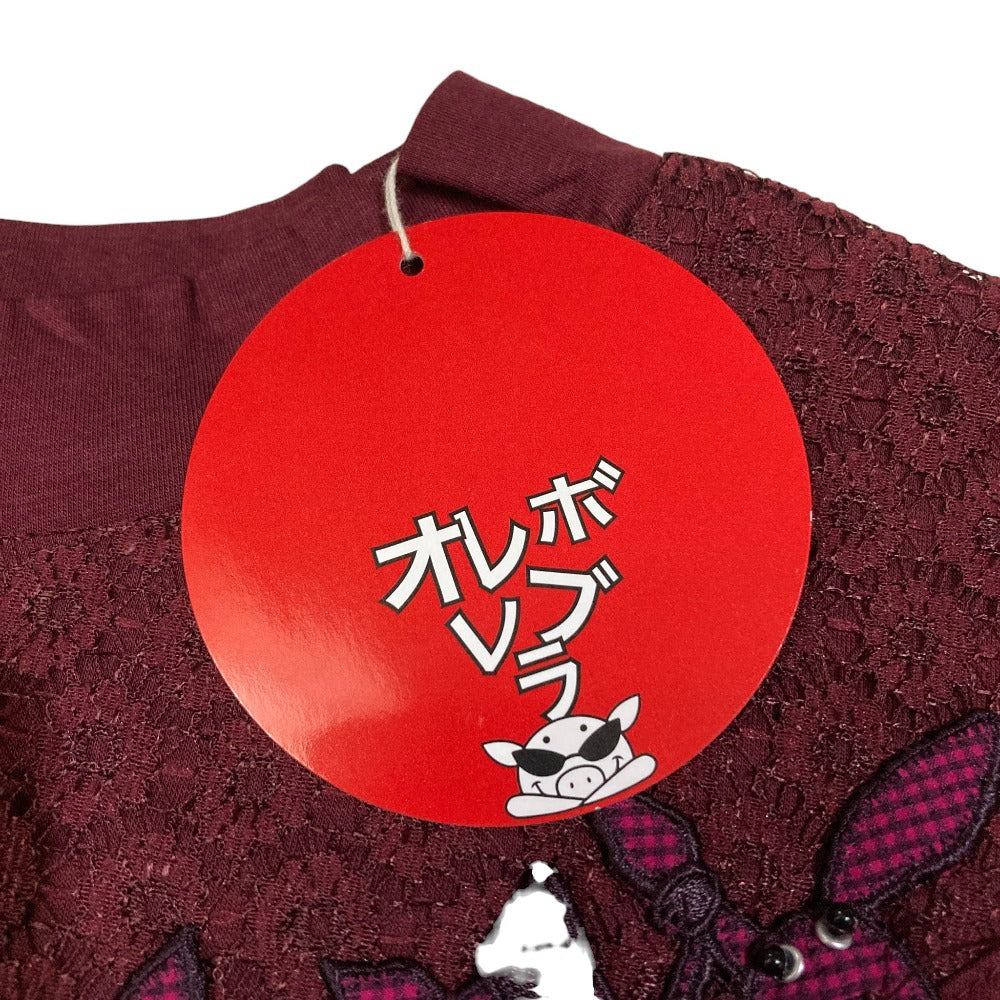 オレボレブラ 立体刺繍レースカットソー