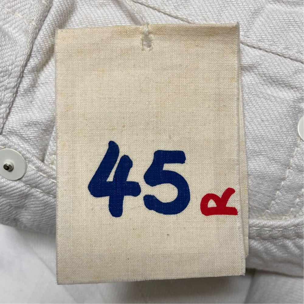 45R ホワイトデニムパンツ