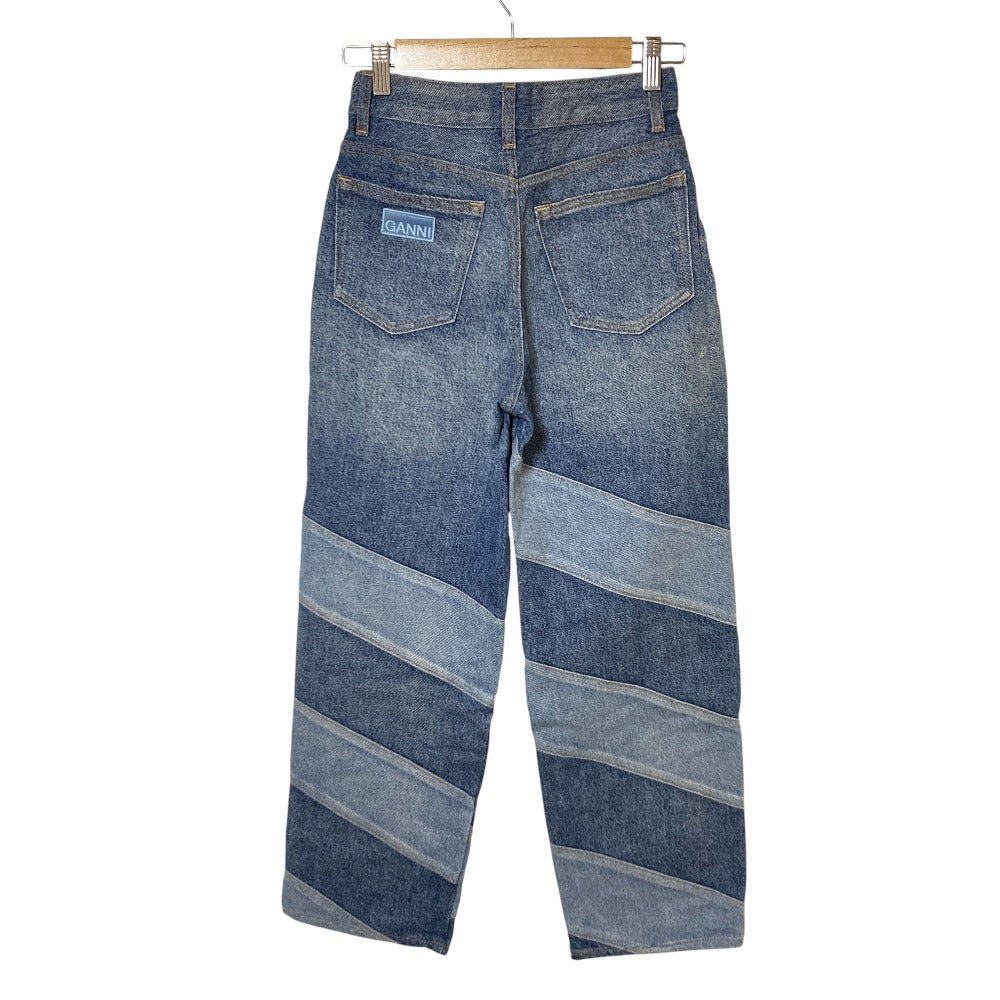 ガニー Misy cropped denim パッチワークデニムパンツ