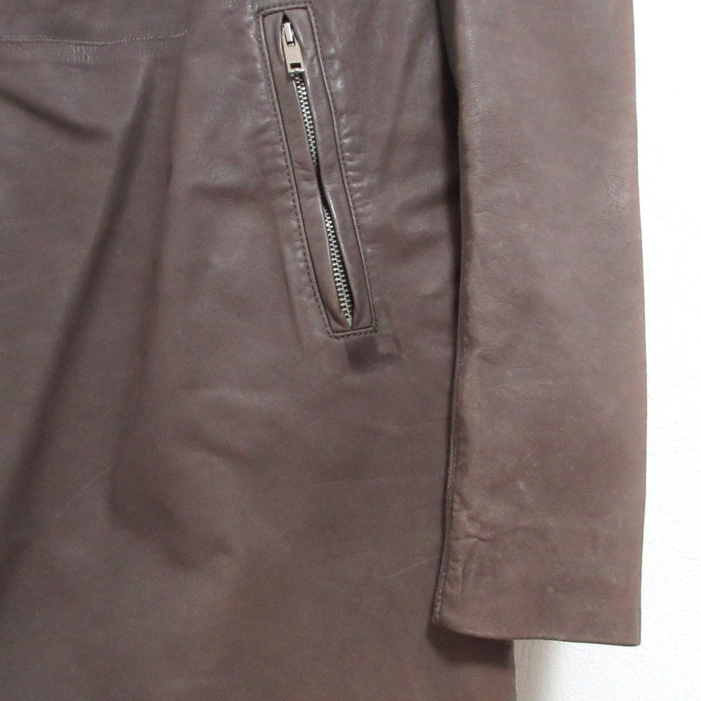 リックオウエンス Hun Coat レザーコート