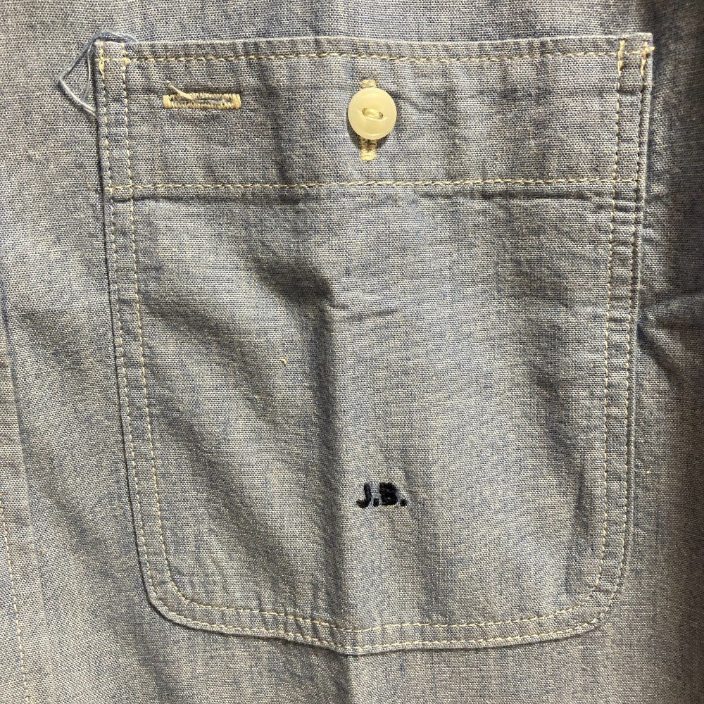 J.B. ATTIRE Riviera chambray コットンシャツ