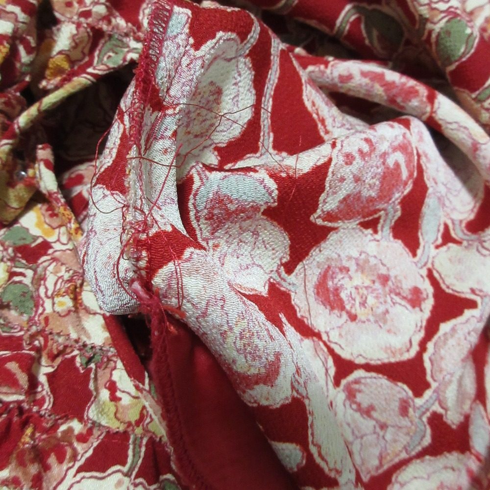 PINK HOUSE フラワープリントちりめんワンピース