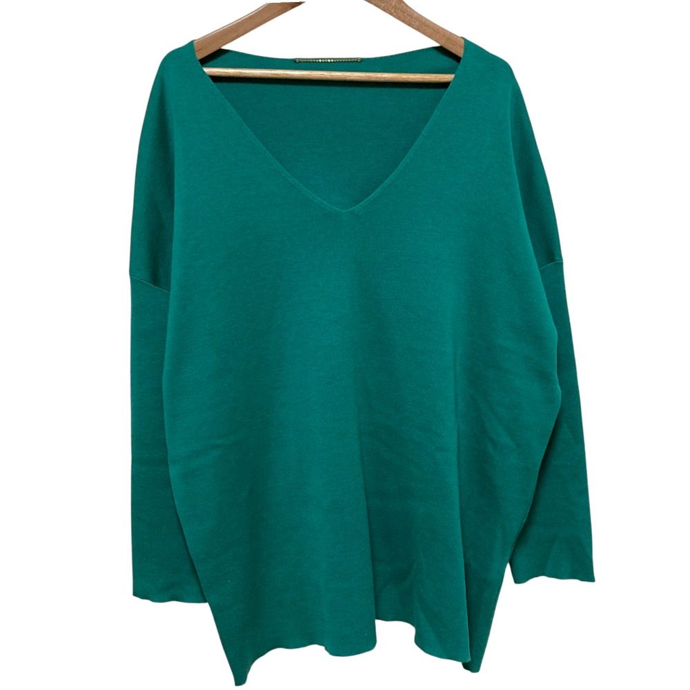 MUSE de Deuxieme Classe COTTON SILK Vネックニットプルオーバー