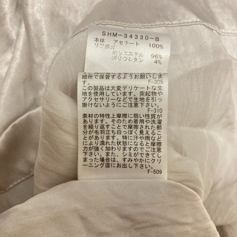 サロンアダムエロペ アセテートヴィンテージサテンブラウス