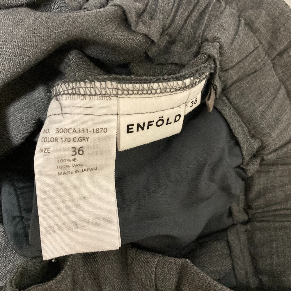 ENFOLD ハイウエストテーパードパンツ