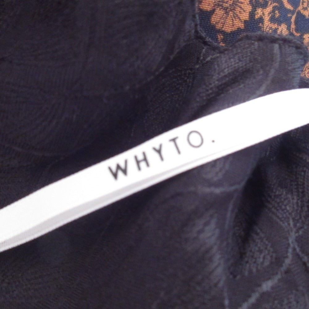 WHYTO. フラワープリントワンピース