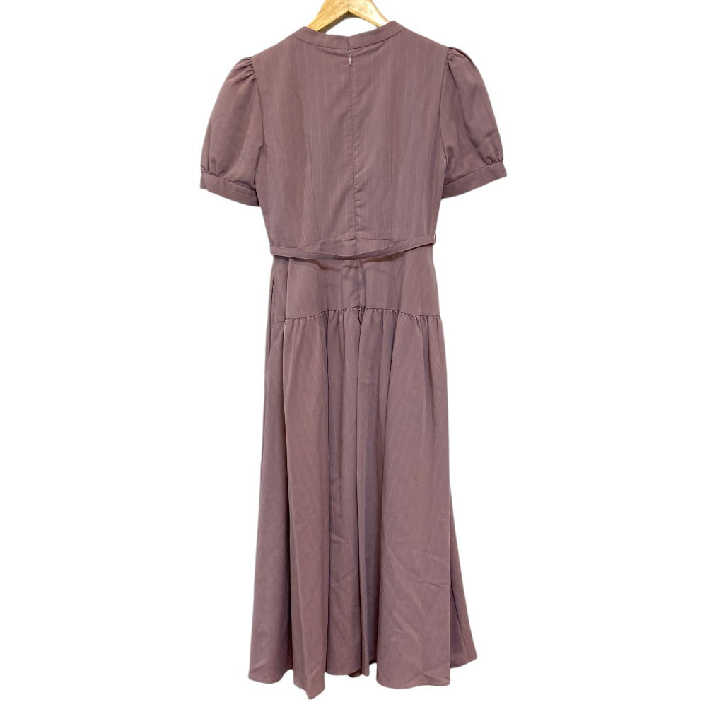 ハーリップトゥ Pin-Stripe Belted Flared Dress ワンピース