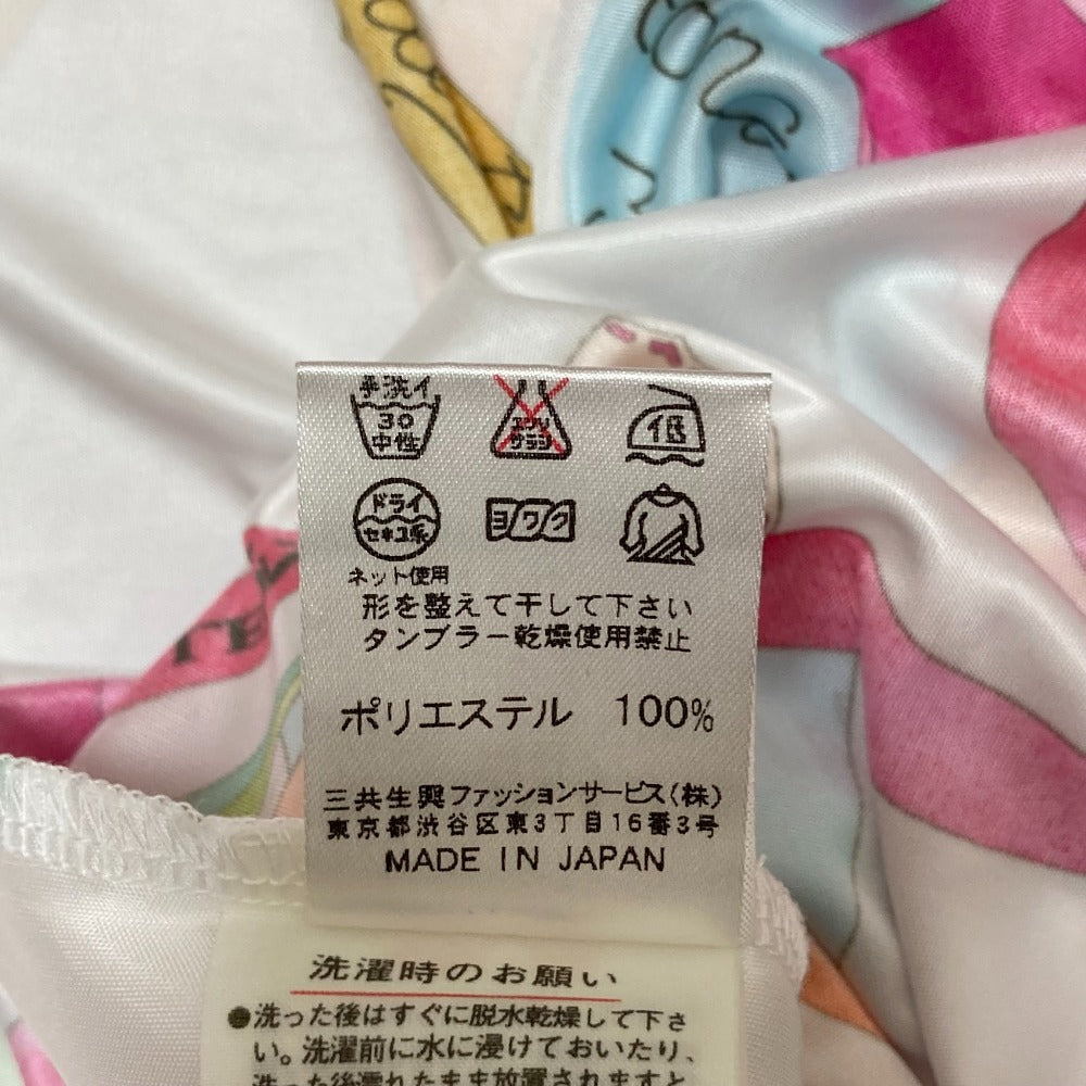 レオナールスポーツ フラワープリントロングスリーブハーフジップカットソー