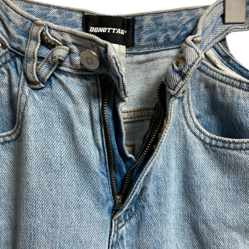 ドゥーノットタグ カットアウトデニムパンツ