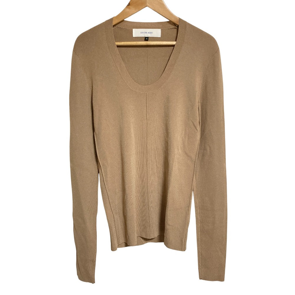 ルシェルブルー High Gauge Scoop Neck Knit プルオーバー