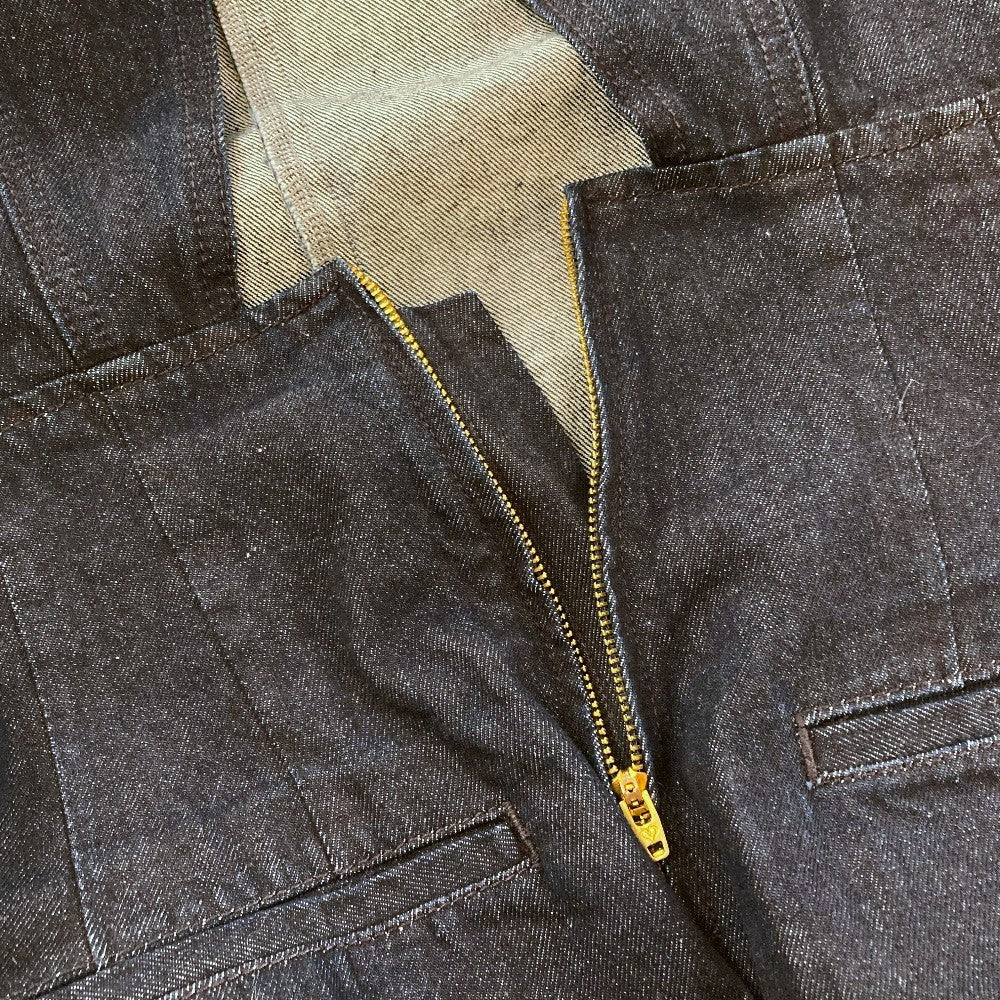 マウジー BACK SLIT DENIM オールインワン