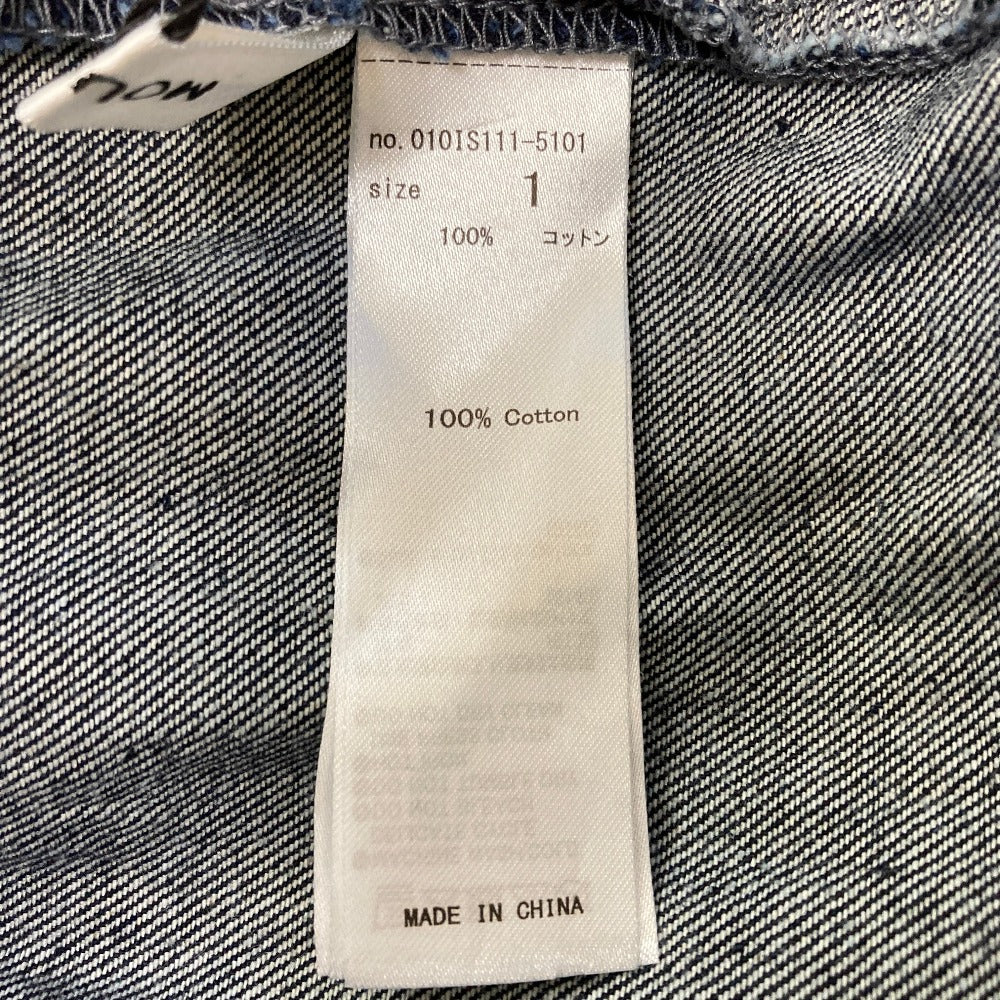 マウジー BACK SLIT DENIM オールインワン