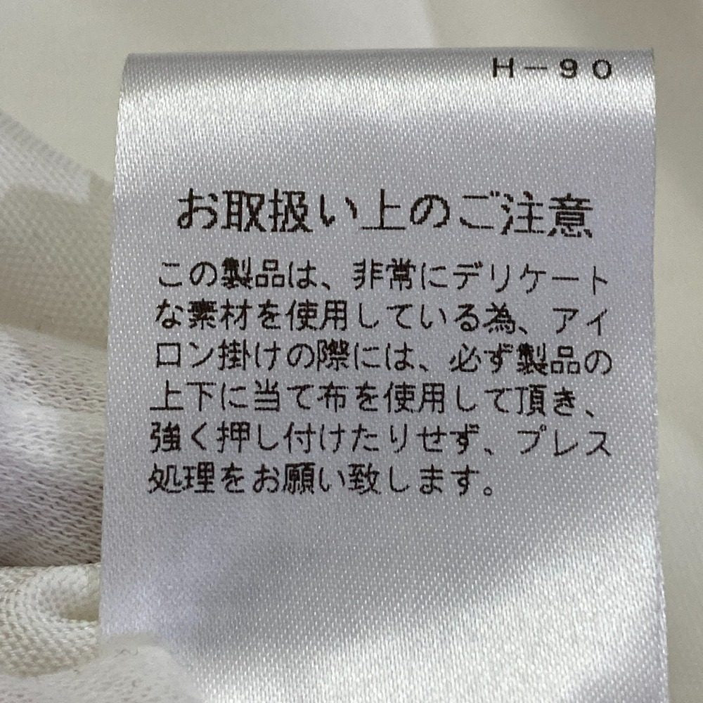 シロコン ロングスリーブリボンカフスブラウス
