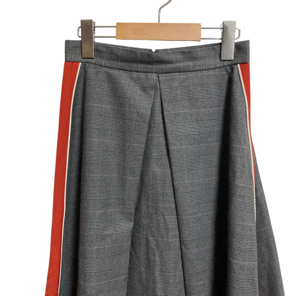 パメオポーズ SIDE LINE SKIRT PLAID ロングスカート