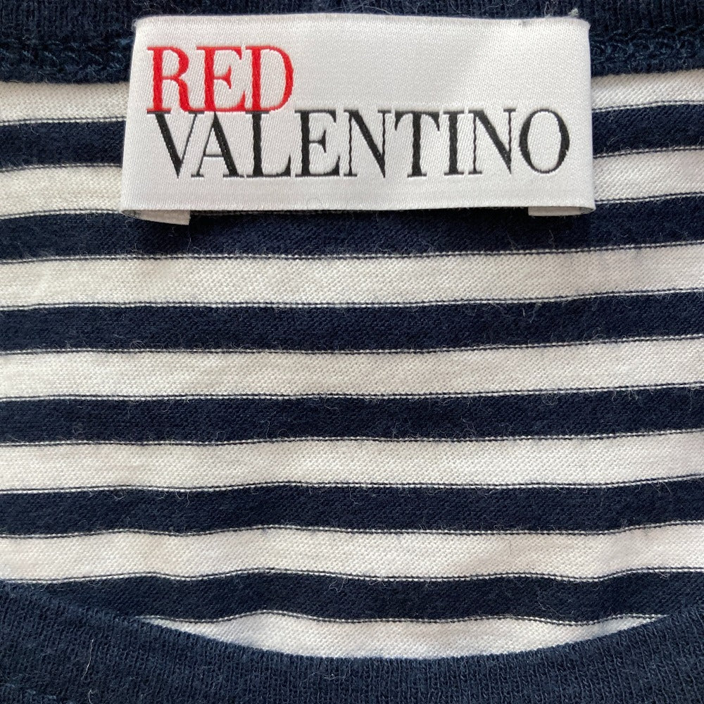 レッドヴァレンティノ レースボーダーTシャツ