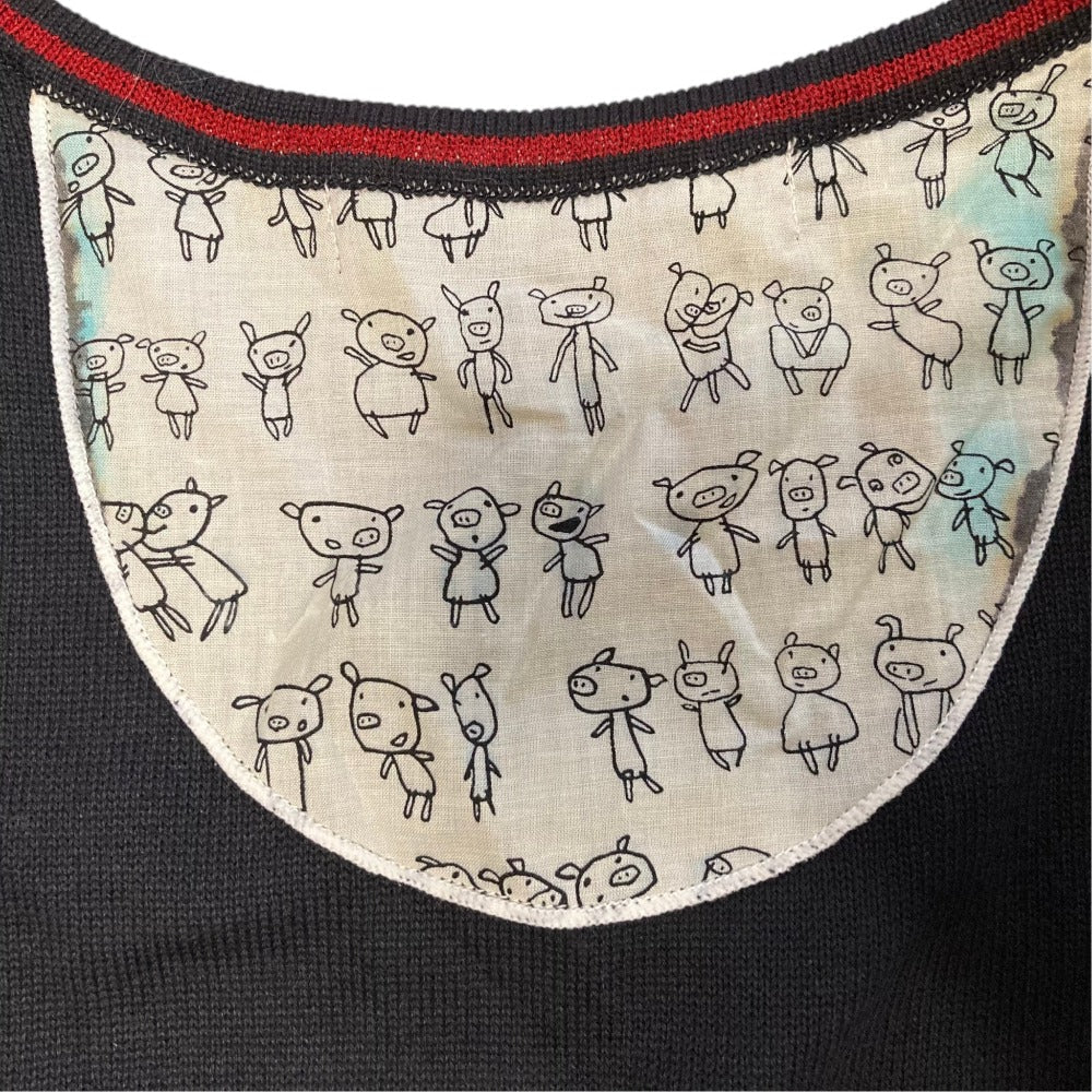 オレボレブラ ぶたさんニットワンピース
