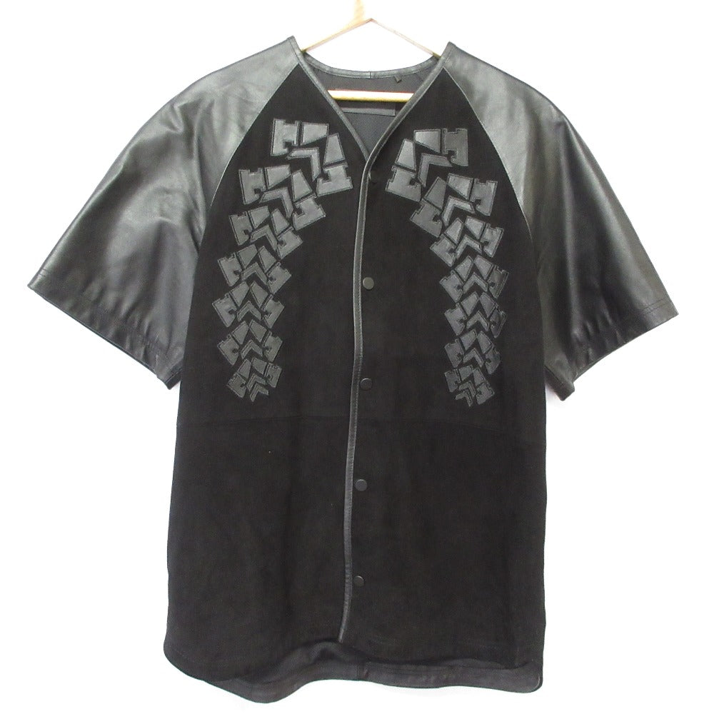 アレキサンダーワン×H&M レザー ベースボールシャツ