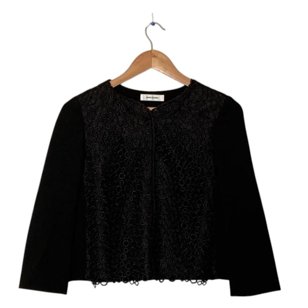 ミラショーン カットレースエンブロ 2wayジャケットブラウスアンサンブル