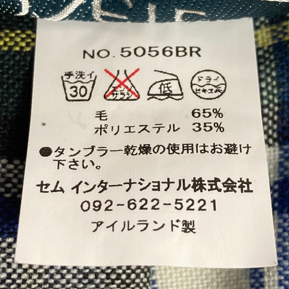 オニールオブダブリン チェック ウールプリーツスカート