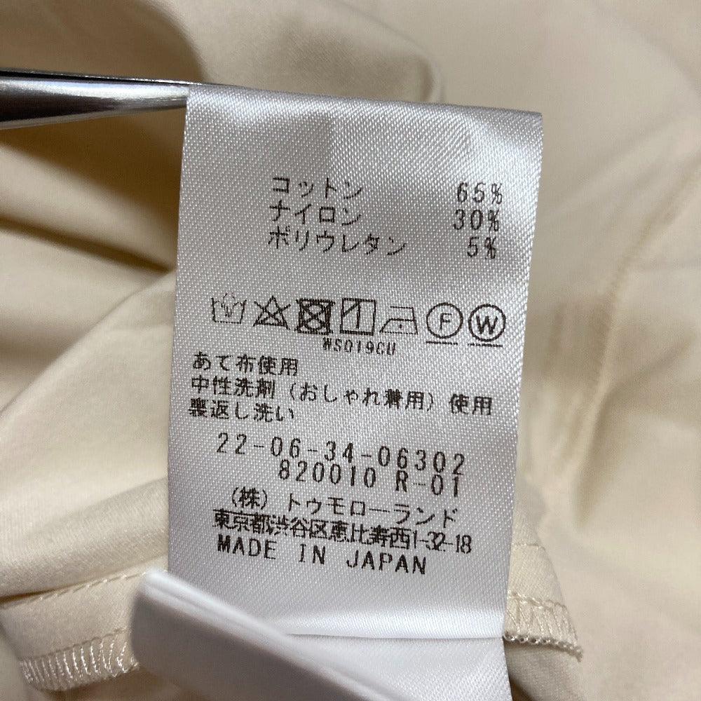 デプレ ソフトストレッチサテン ロングシャツワンピース