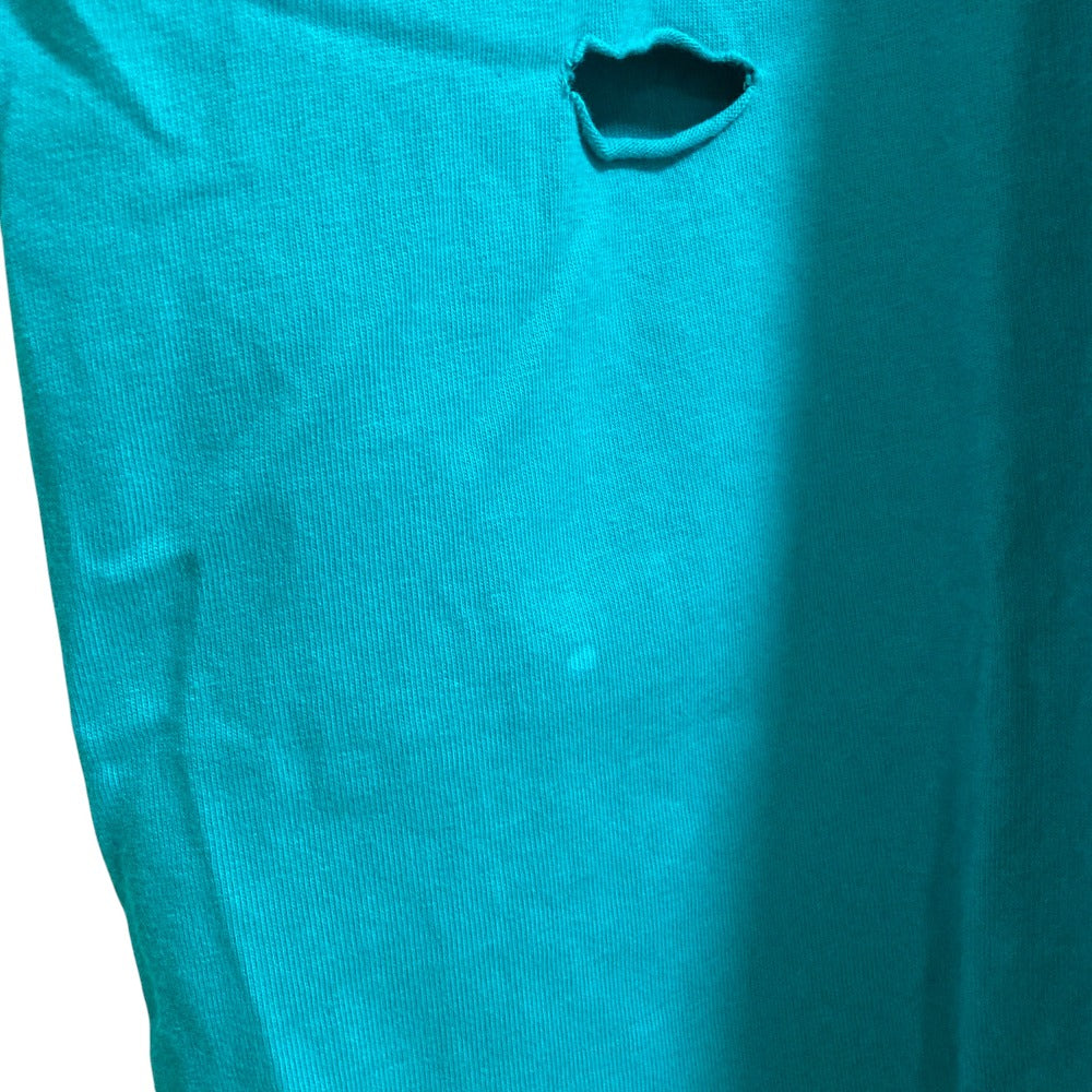 バレンシアガ ロゴプリント デストロイ加工Tシャツ