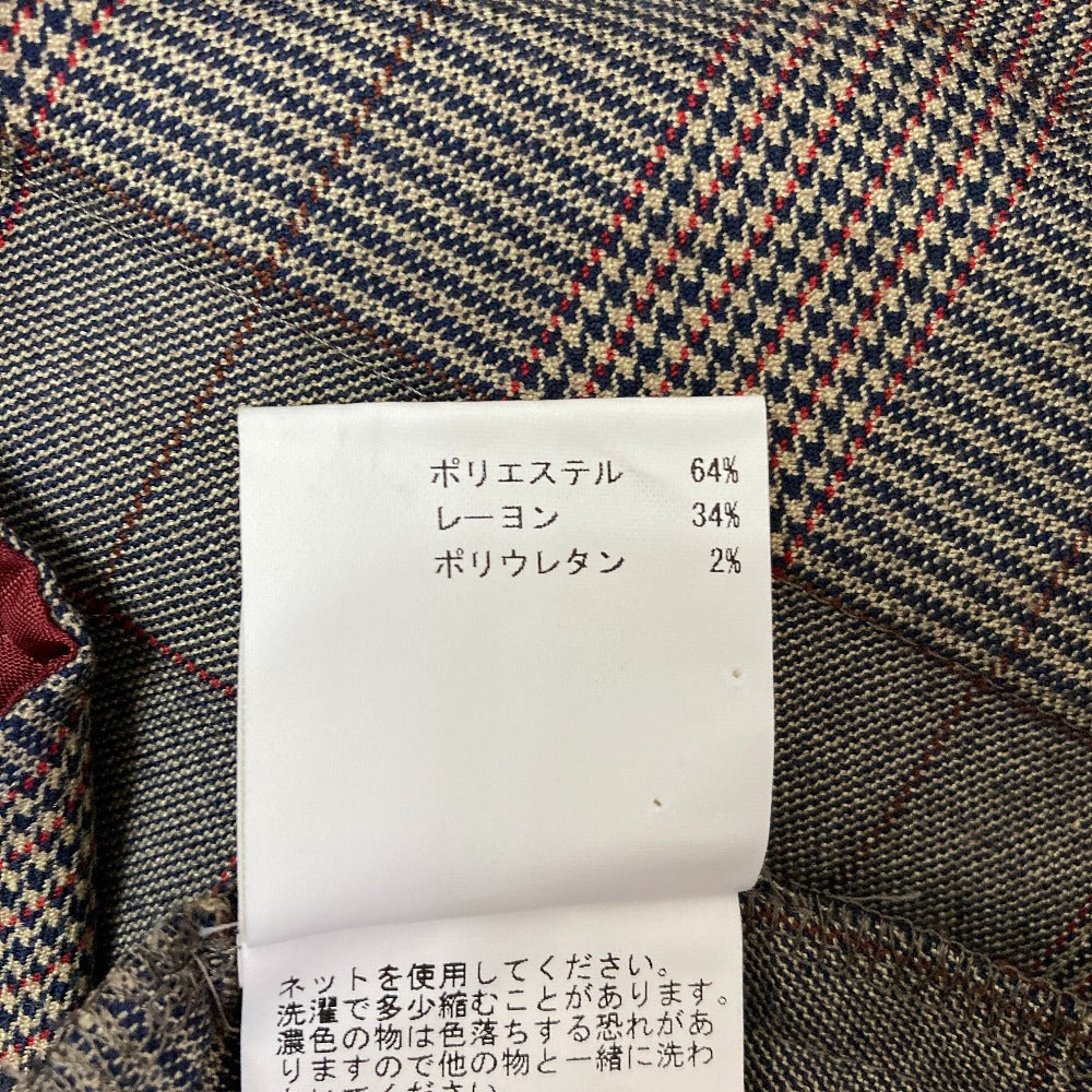 アナイ グレンチェックウールスラックス