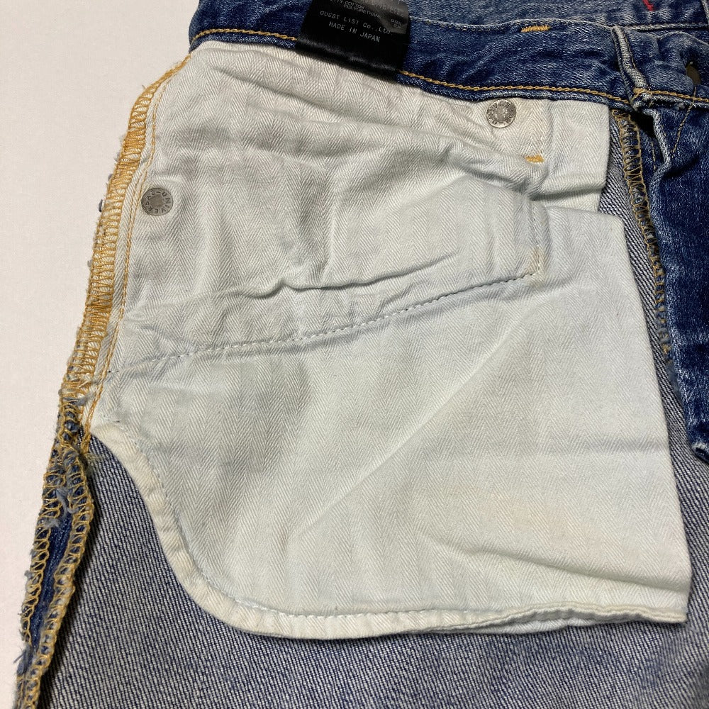 レッドカードデニムテーパードデニムパンツ