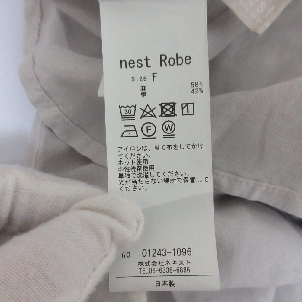 ネストローブ リネンシルクブラウス