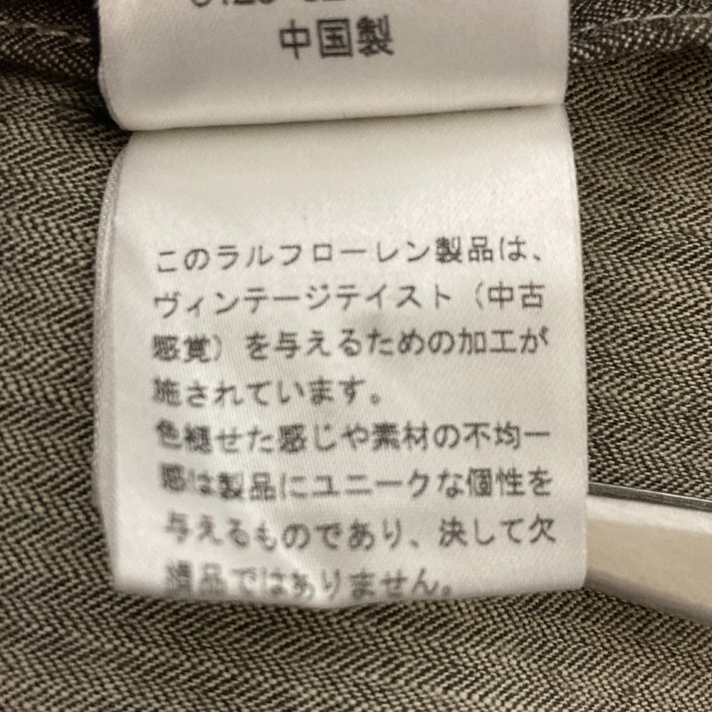 ラルフローレン リペアエイジング加工ダブルブレストロングトレンチコート