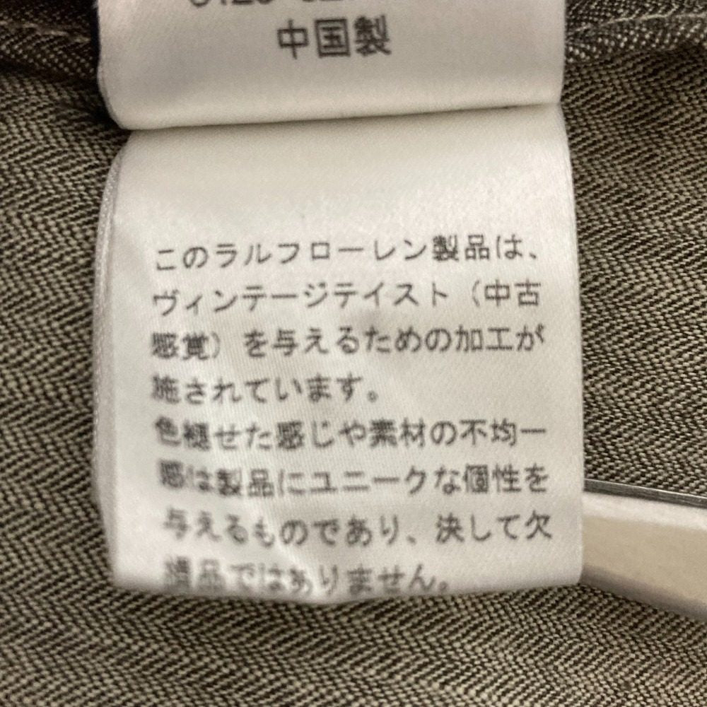 ラルフローレン リペアエイジング加工ダブルブレストロングトレンチコート