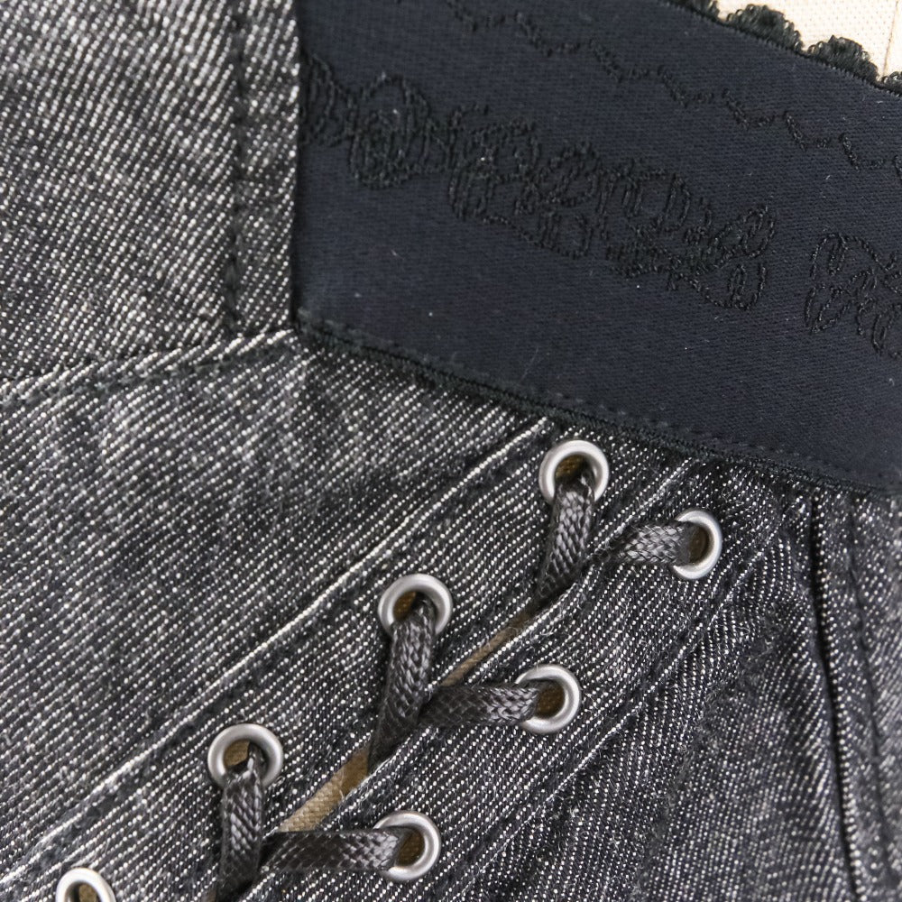 フェティコ LACE UP DENIM BUSTIER デニムビスチェキャミソール