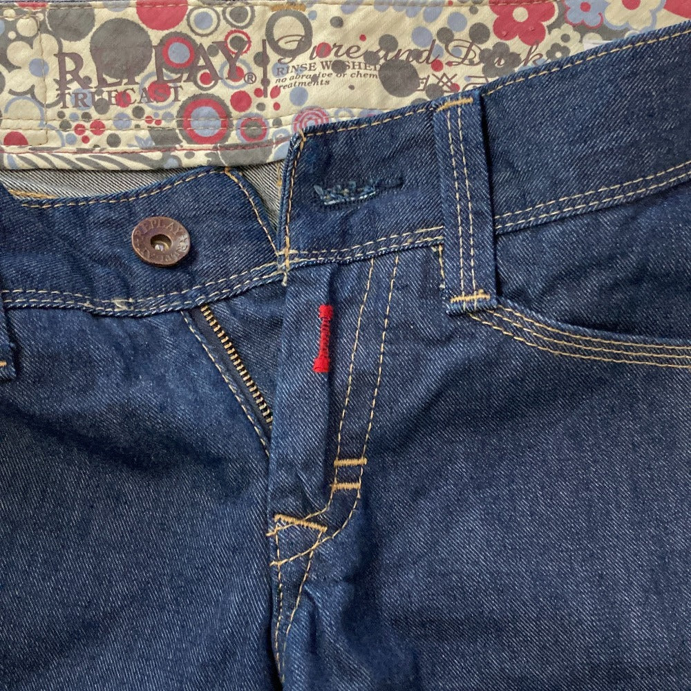 リプレイ ダブルニー コットン デニムパンツ