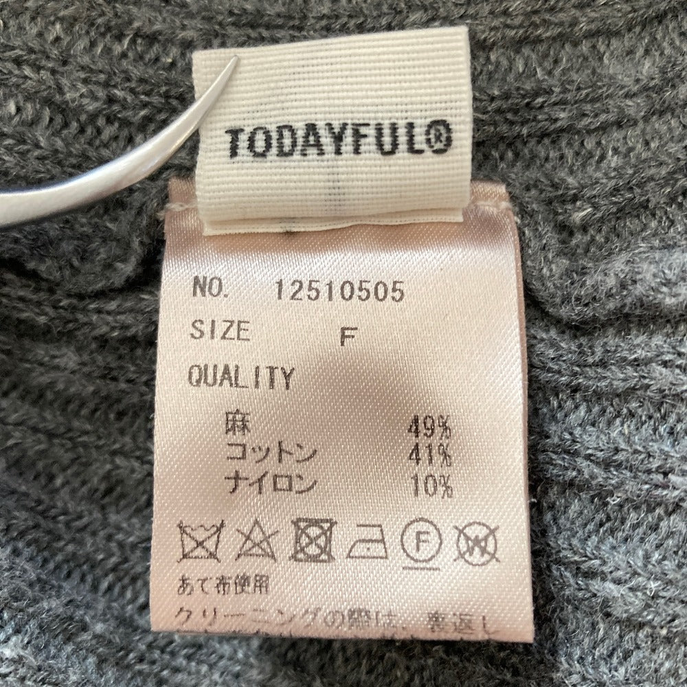 トゥデイフル Boatneck Rib Knit ニットセーター
