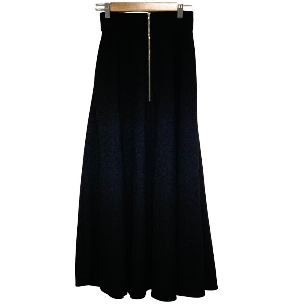 クラネ W FACE FRONT ZIP FLARE SKIRT ロングスカート