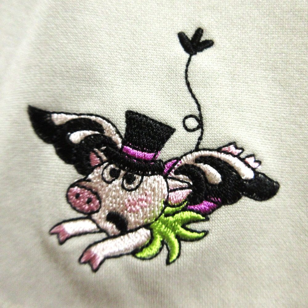 アルベロベロ 刺繍ノーカラーカーディガンジャケット