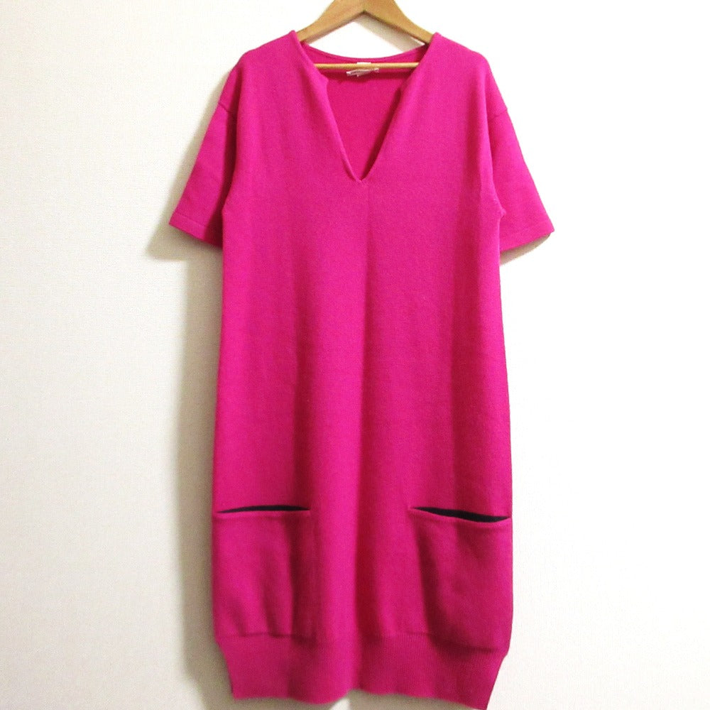 エルメス56-7702 カシミヤニットワンピースサイズ40
