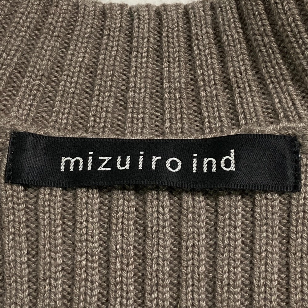 ミズイロインド ワイドリブニットカットソー