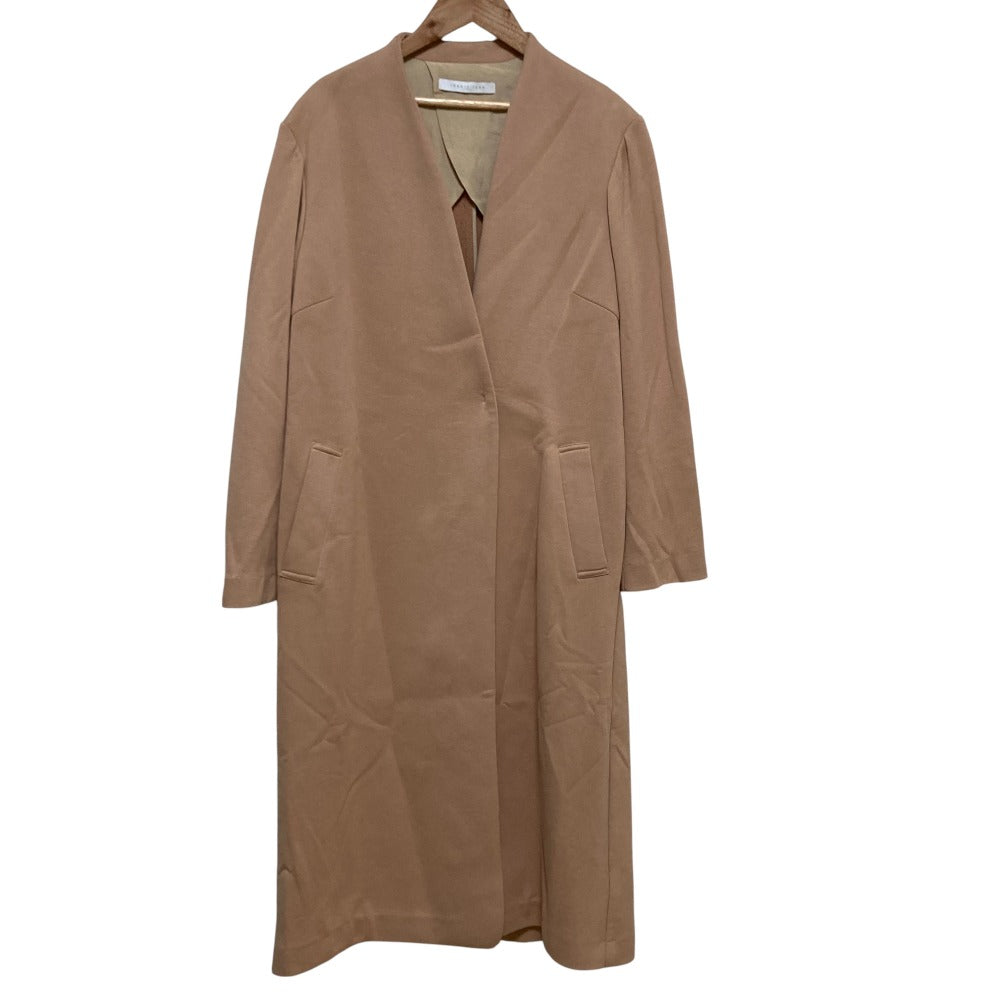 セオリーリュクス SOFT COTTON PILEノーカラーコート コットン ロングコート