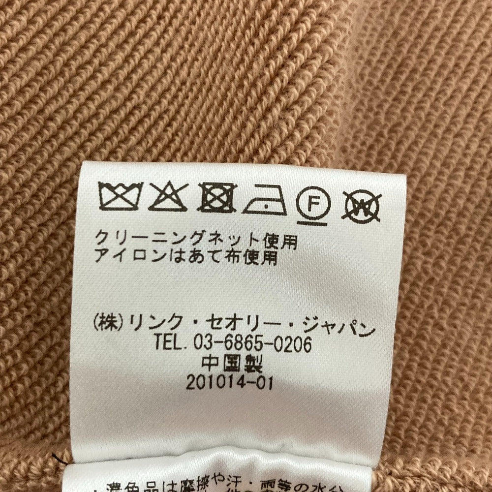 セオリーリュクス SOFT COTTON PILEノーカラーコート コットン ロングコート
