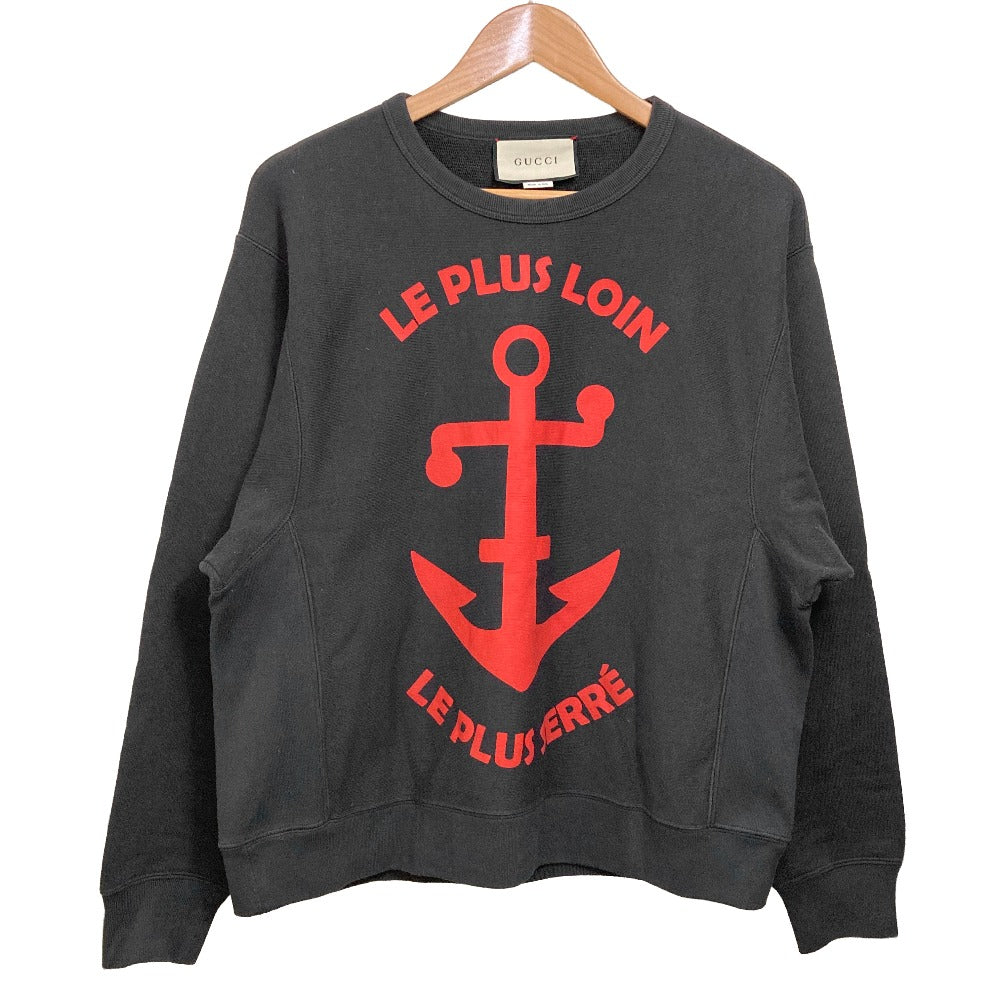 グッチ LE PLUS LOIN アンカープリント コットン スウェットシャツ