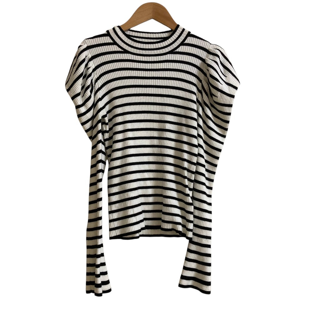 ハーリップトゥ Volume Sleeve Stripe Knit トップス ニット
