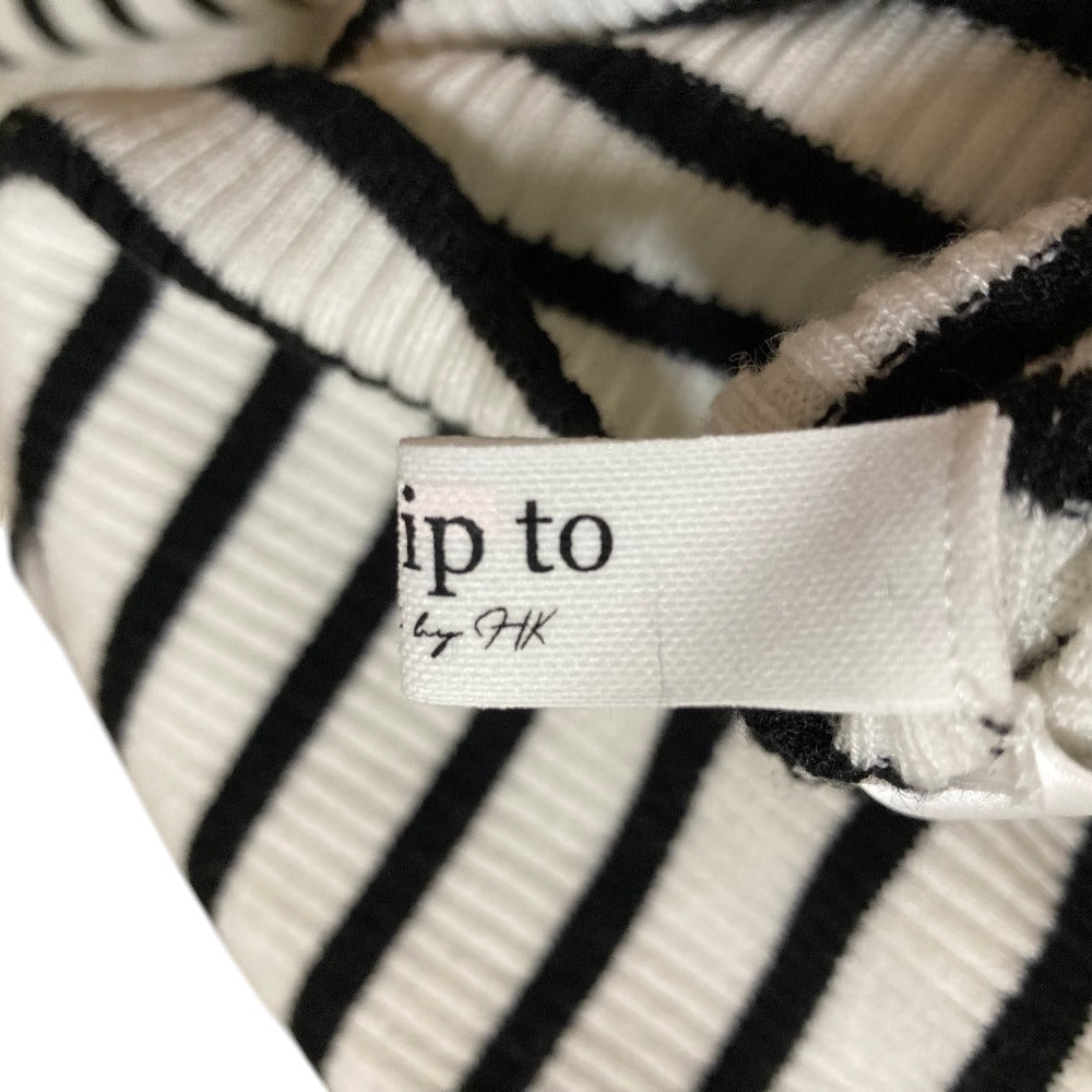ハーリップトゥ Volume Sleeve Stripe Knit トップス ニット