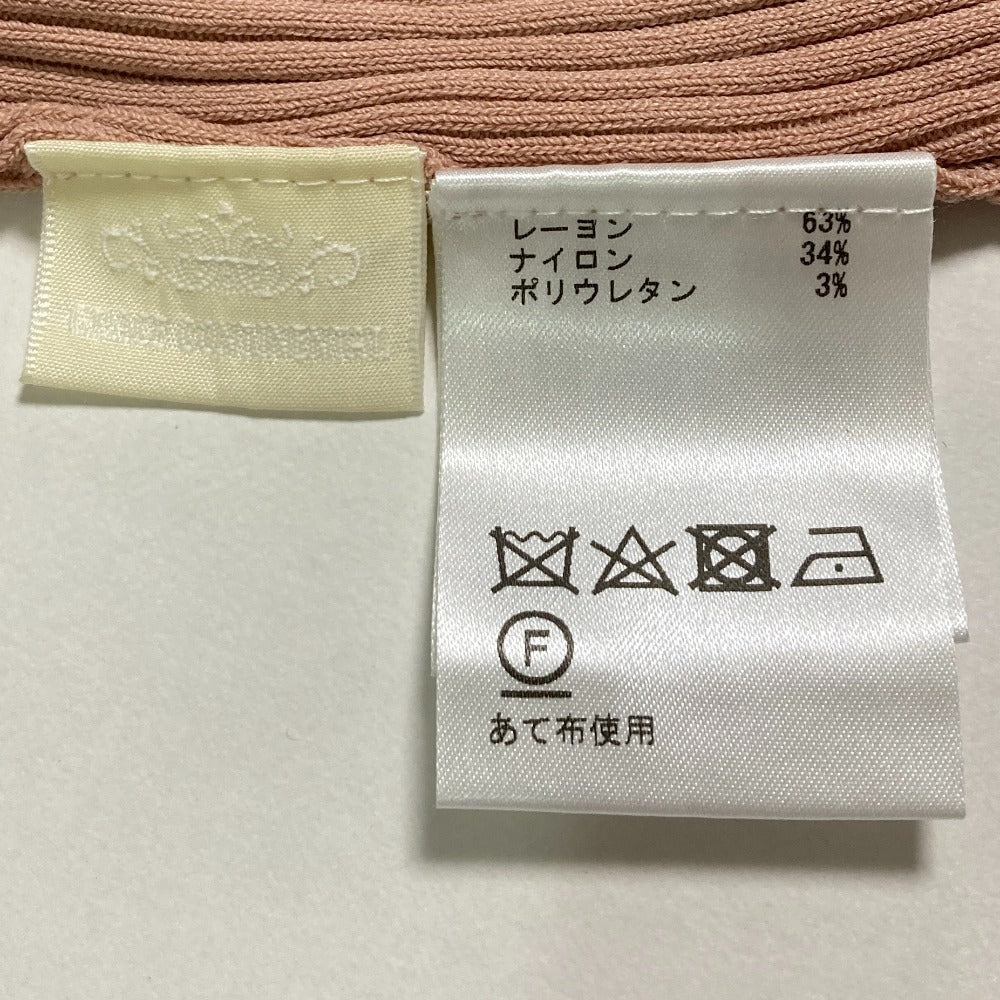 グレースコンチネンタル レースアップリブニットトップ